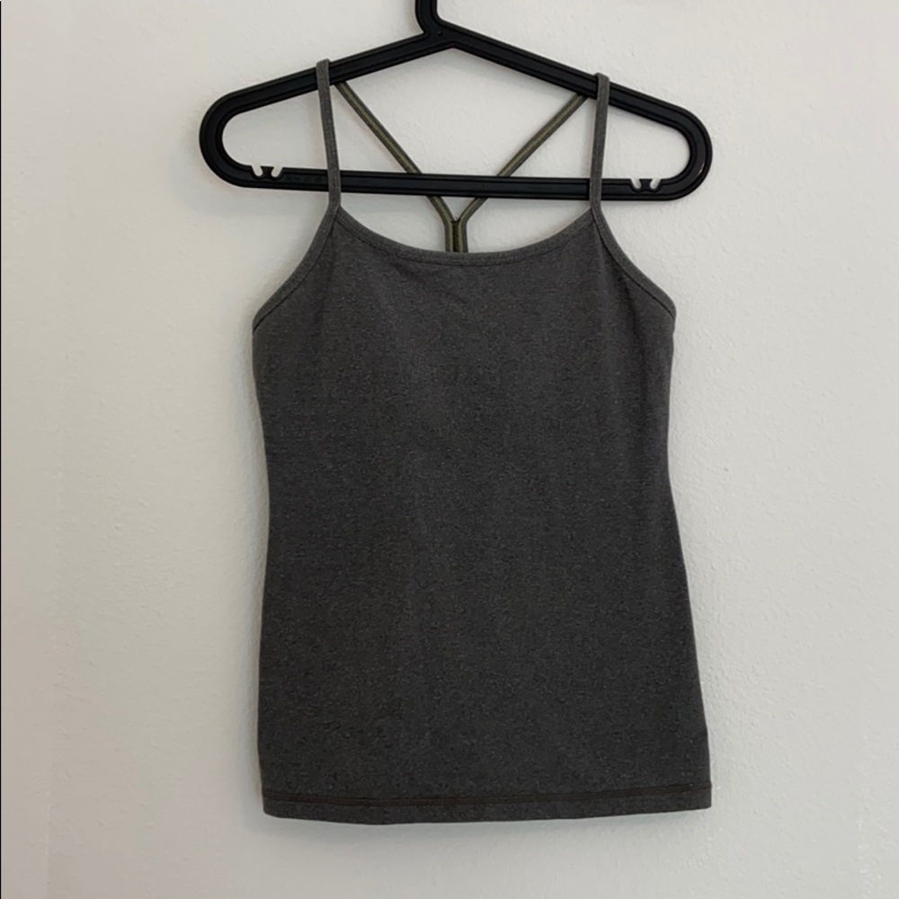 Lulu lemon grey power Y tank